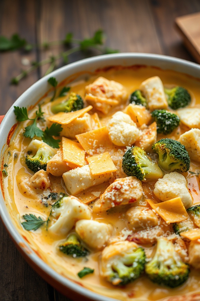 creamy cheesy chicken bake