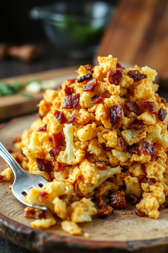 crispy cauliflower hash browns