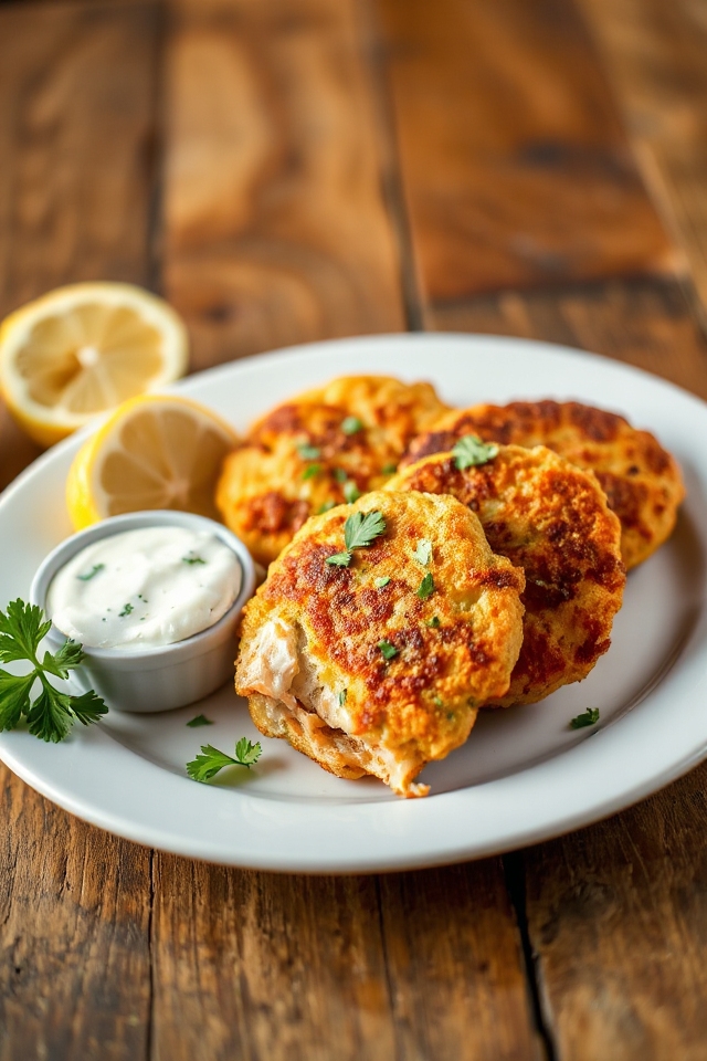crispy low carb salmon patties