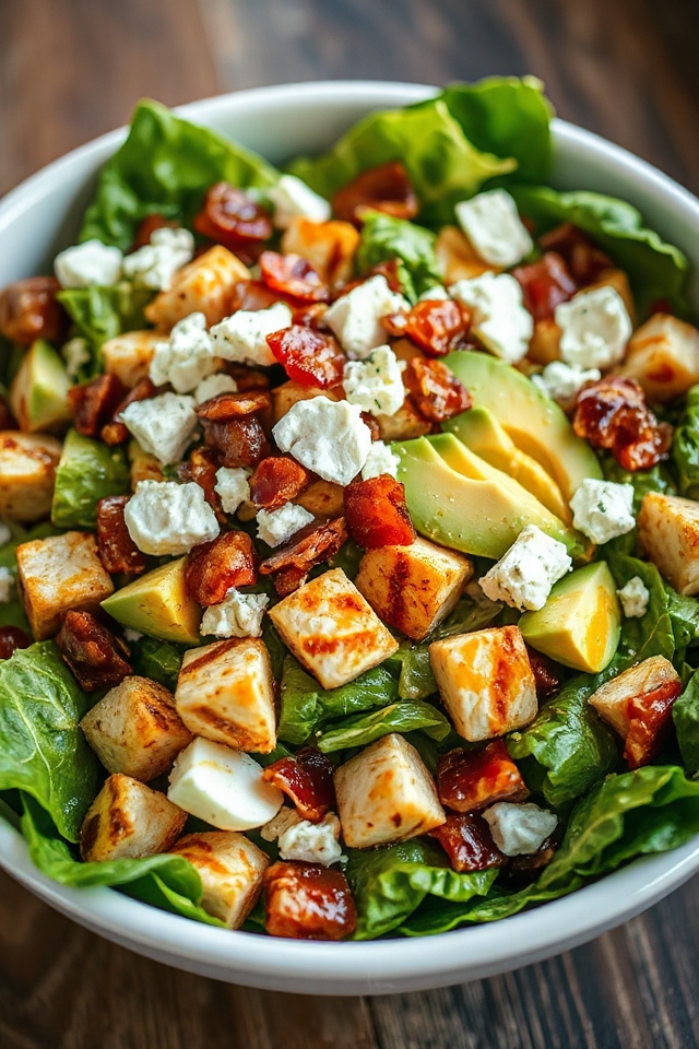 delicious low carb cobb salad