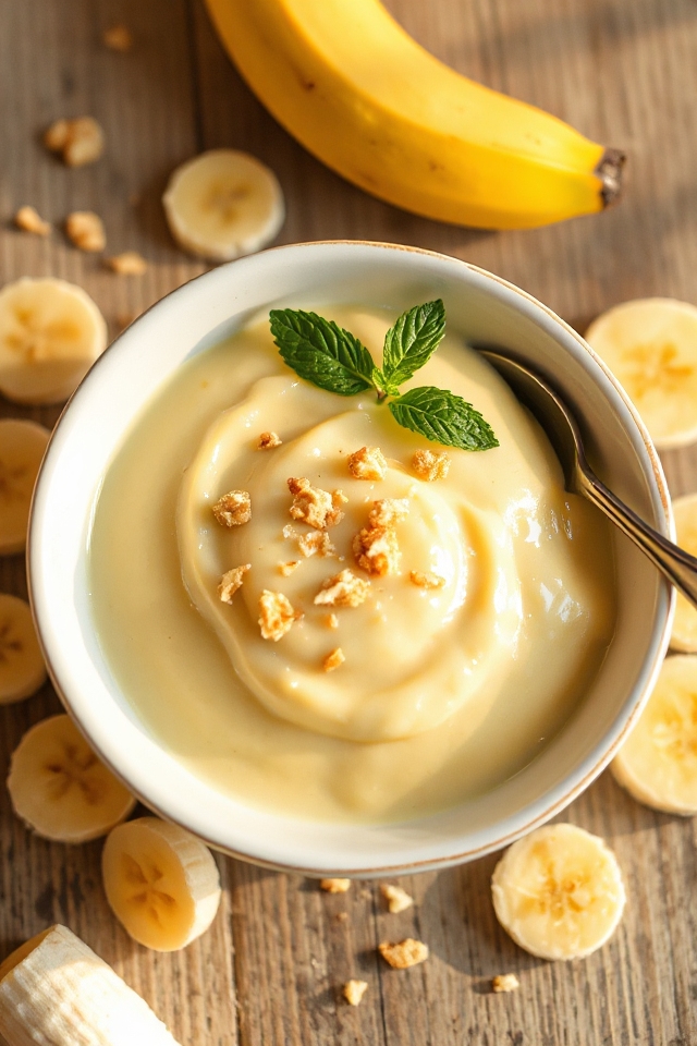low carb banana pudding