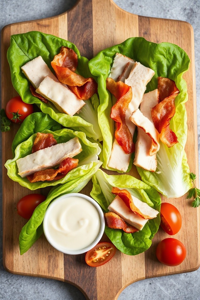 low carb blt wraps