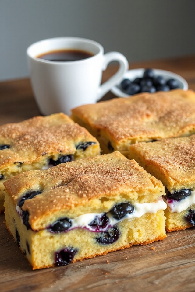 low carb blueberry coffee cake