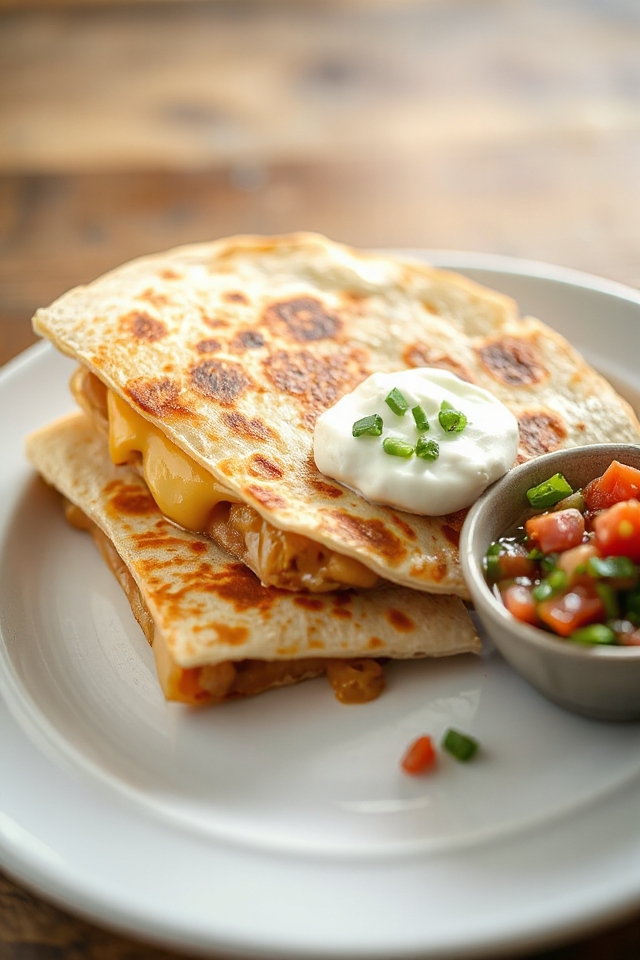 low carb cheesy quesadilla delight