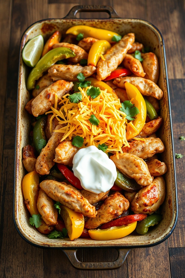 low carb chicken fajitas