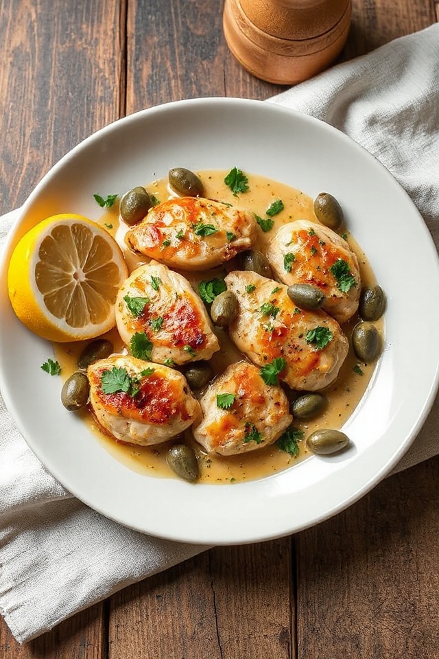 low carb chicken piccata