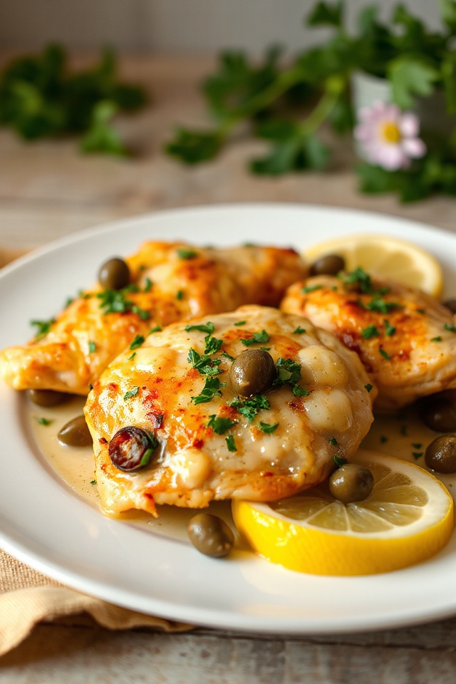 low carb chicken piccata recipe