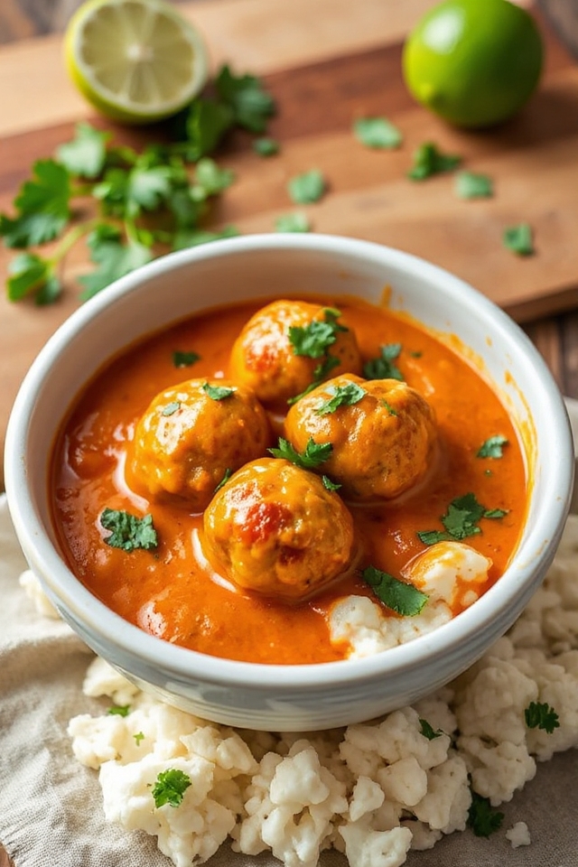 low carb curry meatballs recipe