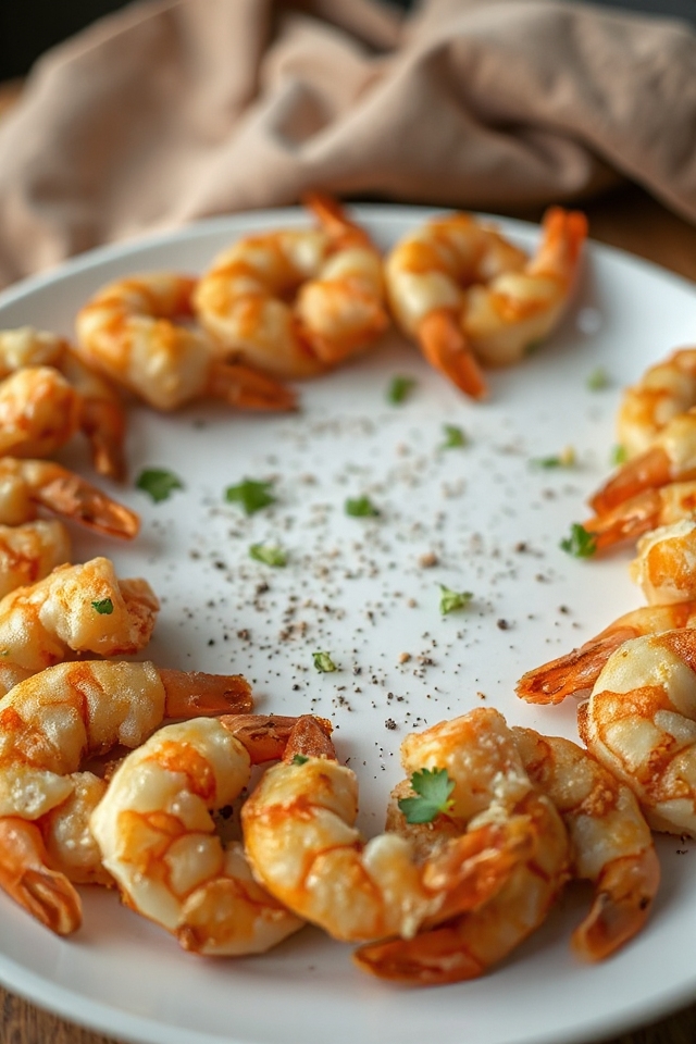 low carb fried shrimp delight