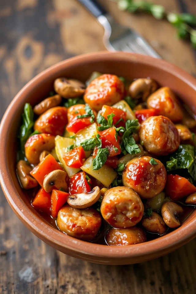 low carb italian sausage stew