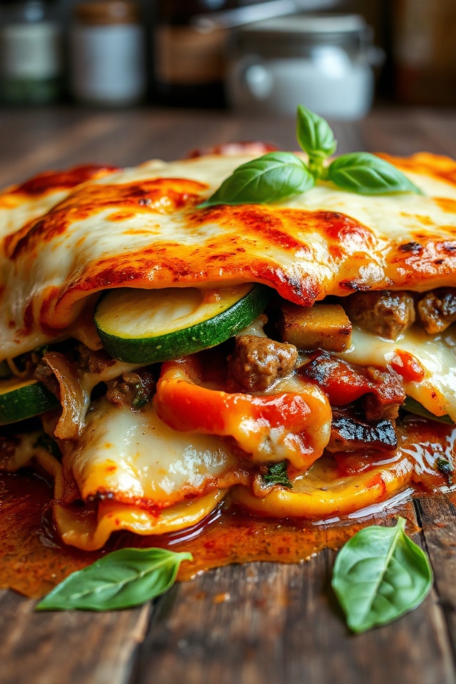 low carb meat lasagna recipe