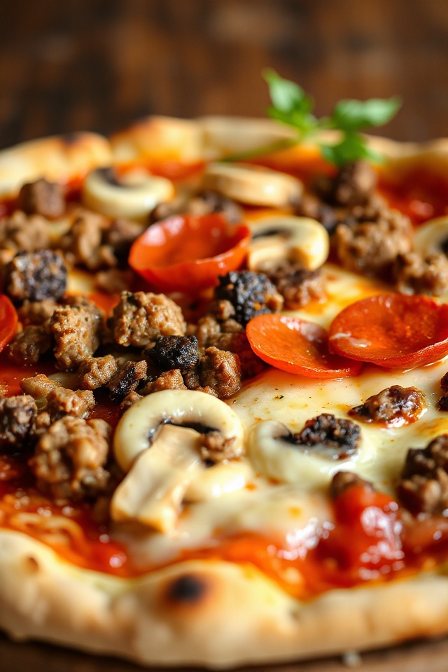 low carb meat lover s pizza