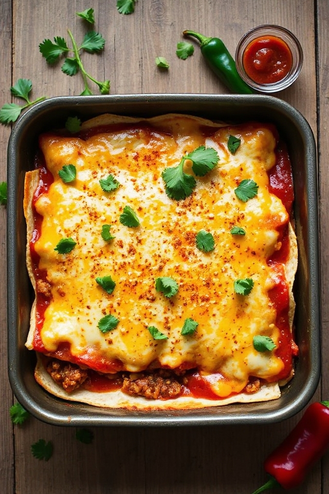 low carb mexican lasagna