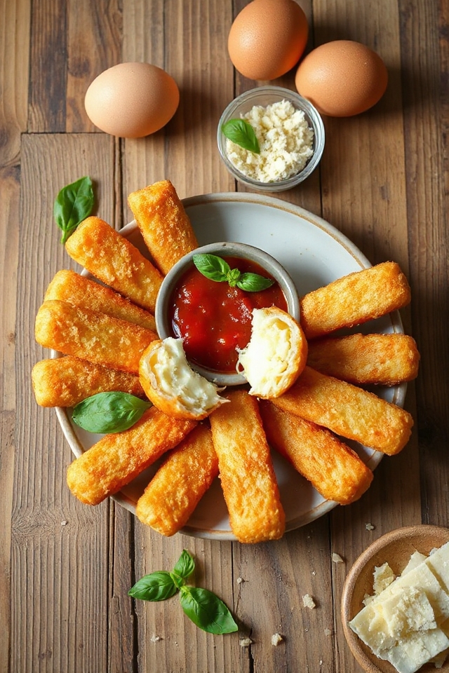 low carb mozzarella sticks