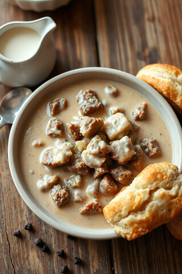 low carb sausage gravy