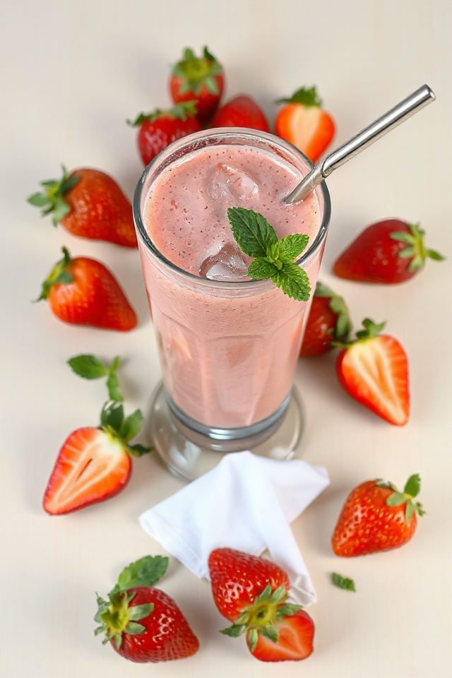 low carb strawberry smoothie