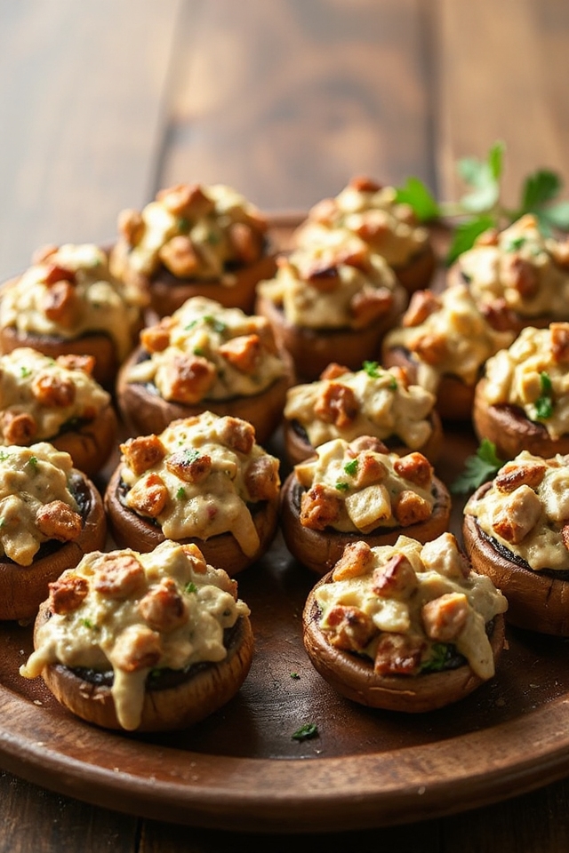 low carb stuffed mushrooms recipe