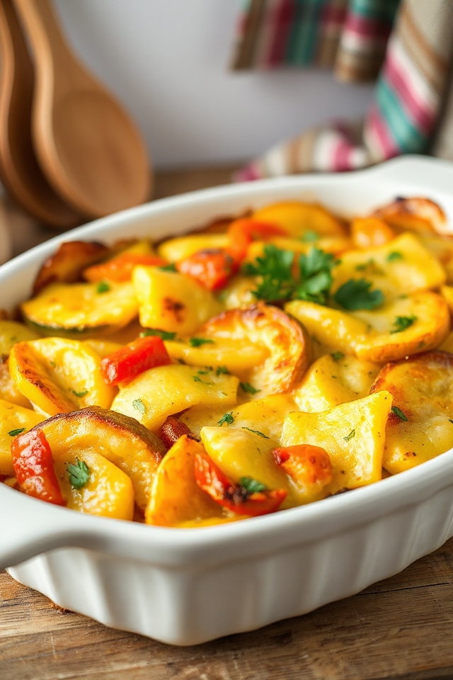 low carb summer squash casserole