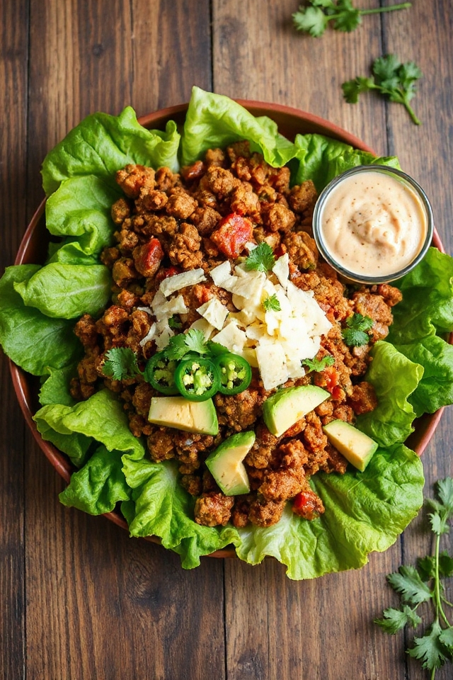 low carb taco salad