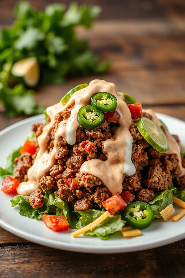 low carb taco salad recipe