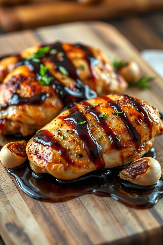 marinate bake drizzle serve