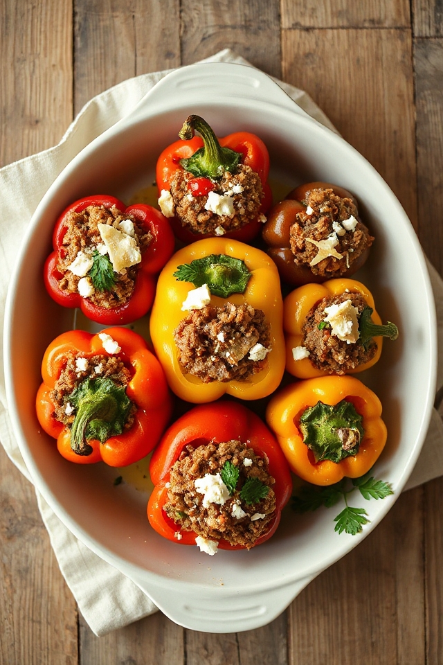 mediterranean stuffed bell peppers