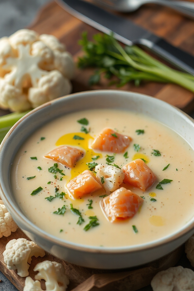savory salmon chowder creation